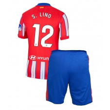 Atletico Madrid Samuel Lino #12 Hemmaställ Barn 2024-25 Korta ärmar (+ Korta byxor)